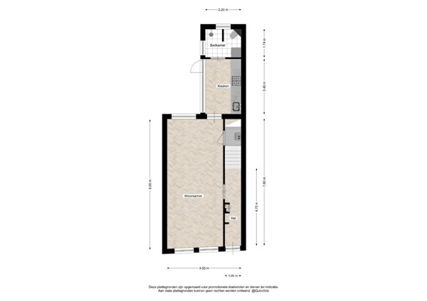 Floorplan - Molenbelt 45, 7413 XE Deventer